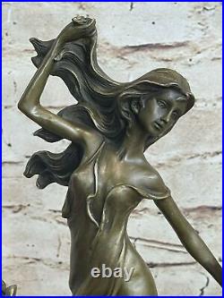 Original Kassin Maiden Bronze Candle Holder Bronze Statue Hand Made Artwork Sale