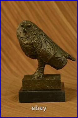 Pablo Picasso Famous Owl Bronze Sculpture Hand Made Marble Base Statue Art Sale