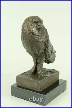 Pablo Picasso Famous Owl Bronze Sculpture Hand Made Marble Base Statue Deal