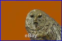 Pablo Picasso Famous Owl Bronze Sculpture Hand Made Marble Base Statue Figurine