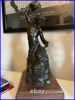 Perfect Gift for the Successful Man Bronze Self Made Man 1996 Original Casting