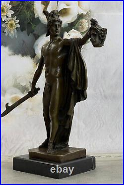 Perseus Hand Made Bronze Signed Original Statue By Vitaleh Figurine Nude