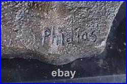 Pluto Cerberus 3 Headed Dog Hand Made Bronze Sculpture Greek Mythology Statue Pluto Cerberus 3 Headed Dog Hand Made Bronze Sculpture Greek Mythology Statue