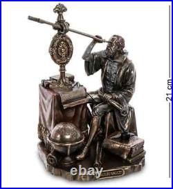 Polystone Bronze GALILEO Statue Sculpture Made In Italy 21 Cm Height In Box Polystone Bronze GALILEO Statue Sculpture Made In Italy 21 Cm Height In Box