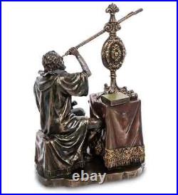 Polystone Bronze GALILEO Statue Sculpture Made In Italy 21 Cm Height In Box Polystone Bronze GALILEO Statue Sculpture Made In Italy 21 Cm Height In Box