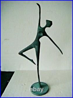 RRR RARE Hand Made Bronze Ballerina Ballet Statue Sculpture Abstract Art