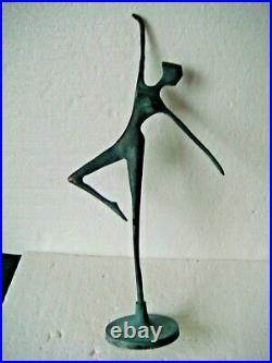 RRR RARE Hand Made Bronze Ballerina Ballet Statue Sculpture Abstract Art