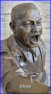 Rare Hand Made Mid Century Martin Luther King Jr Famous Art Decor Bronze Statue