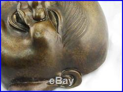 Rare Vintage Very Large Bronze Laughing Buddha. Hand Made, Excellent Condition