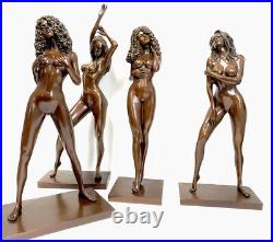 Raymondo Stylish Bronze Nude Artist Signature Bronze Figure #9/30