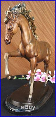 Real Bronze Horse Stallion Sculpture Statue Numbered Figurine Figure Hand Made