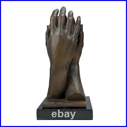 Rodin Cathedral Hands Sculpture Real Bronze on Marble Base 31cm Rodin Cathedral Hands Sculpture Real Bronze on Marble Base 31cm