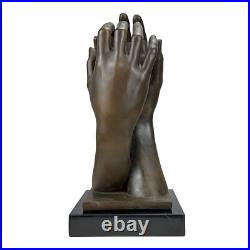 Rodin Cathedral Hands Sculpture Real Bronze on Marble Base 31cm Rodin Cathedral Hands Sculpture Real Bronze on Marble Base 31cm