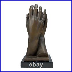 Rodin Cathedral Hands Sculpture Real Bronze on Marble Base 31cm Rodin Cathedral Hands Sculpture Real Bronze on Marble Base 31cm