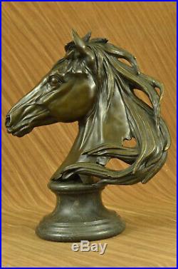 STUNNING Bronze Metal Bust/ Statue/Figurine Saddlebred Horse Hand Made Art Deal