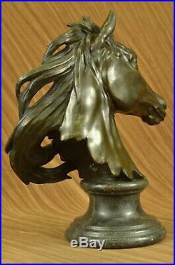 STUNNING Bronze Metal Bust/ Statue/Figurine Saddlebred Horse Hand Made Art Deal