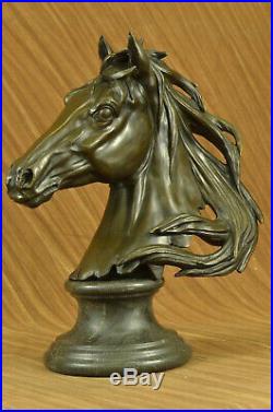STUNNING Bronze Metal Bust/ Statue/Figurine Saddlebred Horse Hand Made Artwork