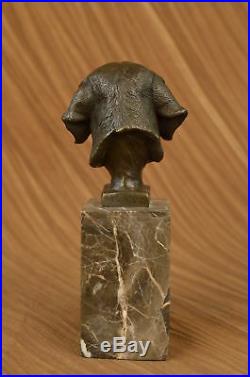 Saint-Bernard, bronze sculpture statuette sur le marbre Statue Decor Hand Made
