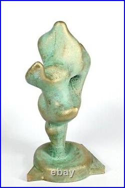 Sculpture Bronze Original Autographed Unique El Niño Art Loeschner-Gornau