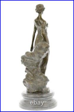 Sculpture Statue Mother Nature Goddess Garden 100% Pure Hand Made Bronze Figure
