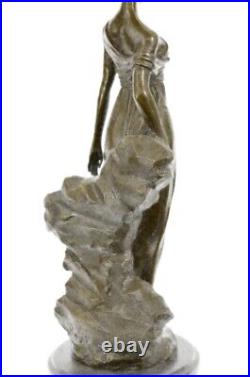 Sculpture Statue Mother Nature Goddess Garden 100% Pure Hand Made Bronze Figure
