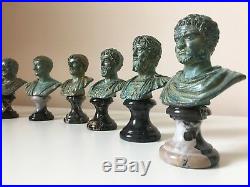 Septimius Severus Bust Statue (Green Bronze) Made in Europe (4.7in / 12 cm)