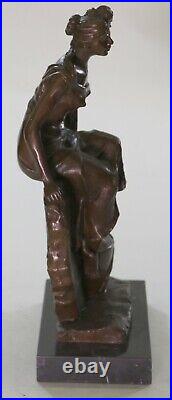 Sexy Maiden Hand Made Bronze Sculpture Figurine Lost Wax Method Figure Art Decor Sexy Maiden Hand Made Bronze Sculpture Figurine Lost Wax Method Figure Art Decor