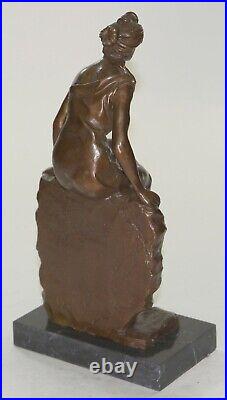 Sexy Maiden Hand Made Bronze Sculpture Figurine Lost Wax Method Figure Art Decor Sexy Maiden Hand Made Bronze Sculpture Figurine Lost Wax Method Figure Art Decor