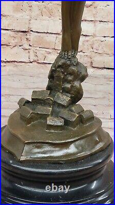 Signed Chiparus Bronze Statue Gorgeous Woman Diver on Rock Hand Made Artwork Signed Chiparus Bronze Statue Gorgeous Woman Diver on Rock Hand Made Artwork