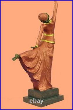 Signed D. H. Chiparus bronze statue, art deco dancer sculpture Hand Made Statue NR