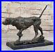 Signed_Milo_Bronze_Foxhound_Dog_Sculpture_Statue_Hand_Made_Marble_01_lhof