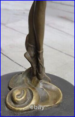 Signed Milo Bronze statue little ballerina Dancer Bronze sculpture Hand Made