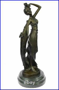 Signed Original Kassin A Tribute To Erte Bronze Sculpture Hand Made Figurine