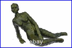 Signed Tribute to Dali Lady With Zodiac Outfit Bronze Sculpture Statue Hand Made
