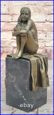 Solid Genuine Bronze Nude Lady Sitting Bronze Sculpture Hand Made Statue Solid Genuine Bronze Nude Lady Sitting Bronze Sculpture Hand Made Statue