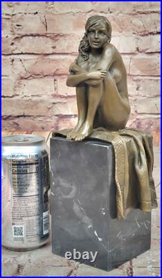 Solid Genuine Bronze Nude Lady Sitting Bronze Sculpture Hand Made Statue Solid Genuine Bronze Nude Lady Sitting Bronze Sculpture Hand Made Statue