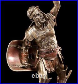Spartacus Figure Gladiator Statue Sword Shield Veronese Bronze Look