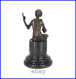 Statue IN Bronze Base Marble Black Decoration Gift Dancing Classic