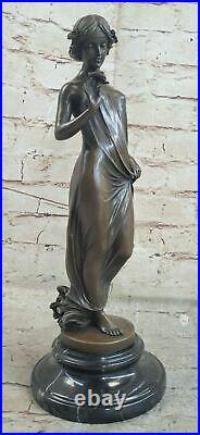 Statue Sculpture Dancer Art Deco Style Art Nouveau Style Bronze Signed Figurine
