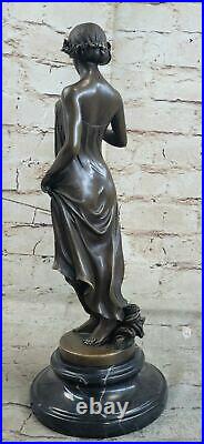 Statue Sculpture Dancer Art Deco Style Art Nouveau Style Bronze Signed Figurine