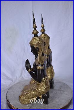 Thepphanom Made of Bronze with gold finish statue Size 9 x 10 x 29H