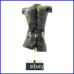 Torso Naked Male Body Statue Sculpture Museum Genuine Bronze Metal Art