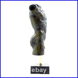 Torso Naked Male Body Statue Sculpture Museum Genuine Bronze Metal Art