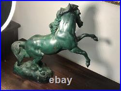 Unique bronze horse statue made in italy antique