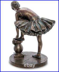 Veronese Resin Ballerina Girl Dress Figurine Bronze Statue 7 MADE IN ITALY