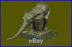 Vienna Bronze Statue Marble Elephant Figurine Bugatti Made By Lost Wax Figure
