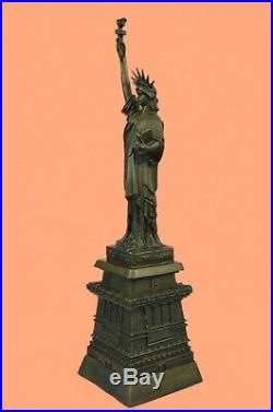 Vintage 17.5 Bronze NYC Statue of Liberty Fisher European Finery Hand Made