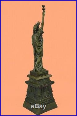 Vintage 17.5 Bronze NYC Statue of Liberty Fisher European Finery Hand Made
