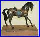 Vintage_Bronze_Real_Metal_Saddle_Horse_Statue_Wood_Base_European_Made_Decor_Nr_01_pah