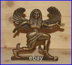 Vintage Greek hand made bronze Nike deity figurine